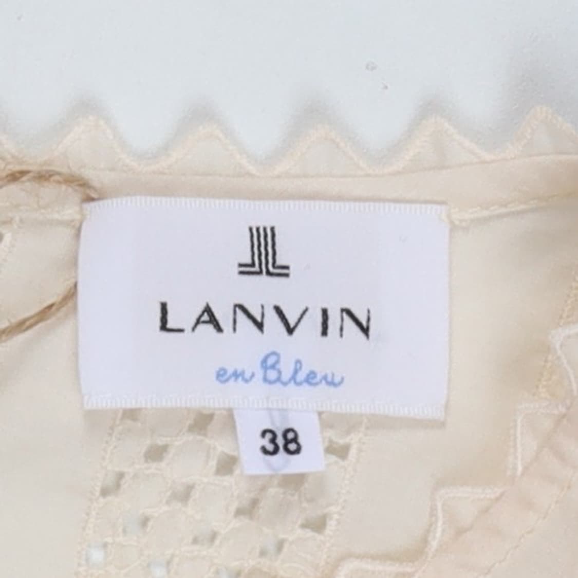 랑방 Lanvin Eyelet Lace Sleeveless Blouse 상품이미지7