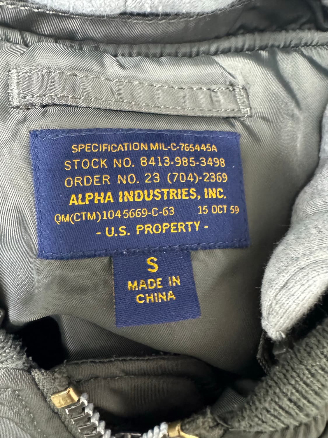 Alpha Industries MA-1 Hooded Flight Jack 상품이미지3