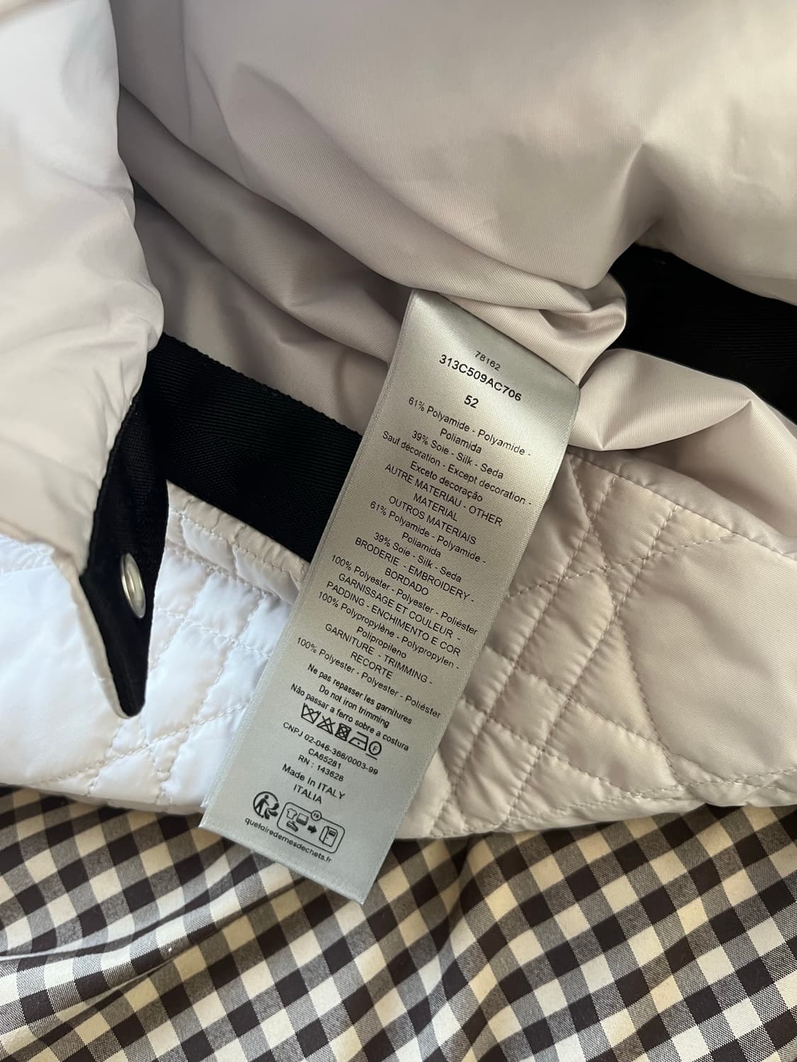 디올 / 까나쥬 퀼팅 재킷 바이올렛 컬러 / 52 상품이미지5