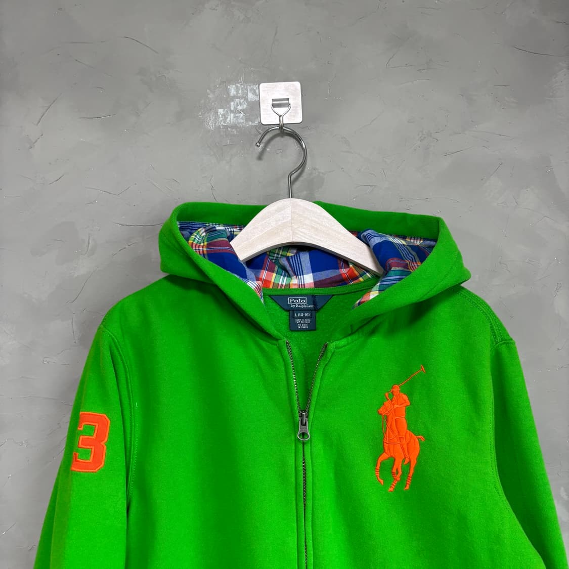 폴로 랄프로렌 빅포니 후드집업 연두 상품이미지2
