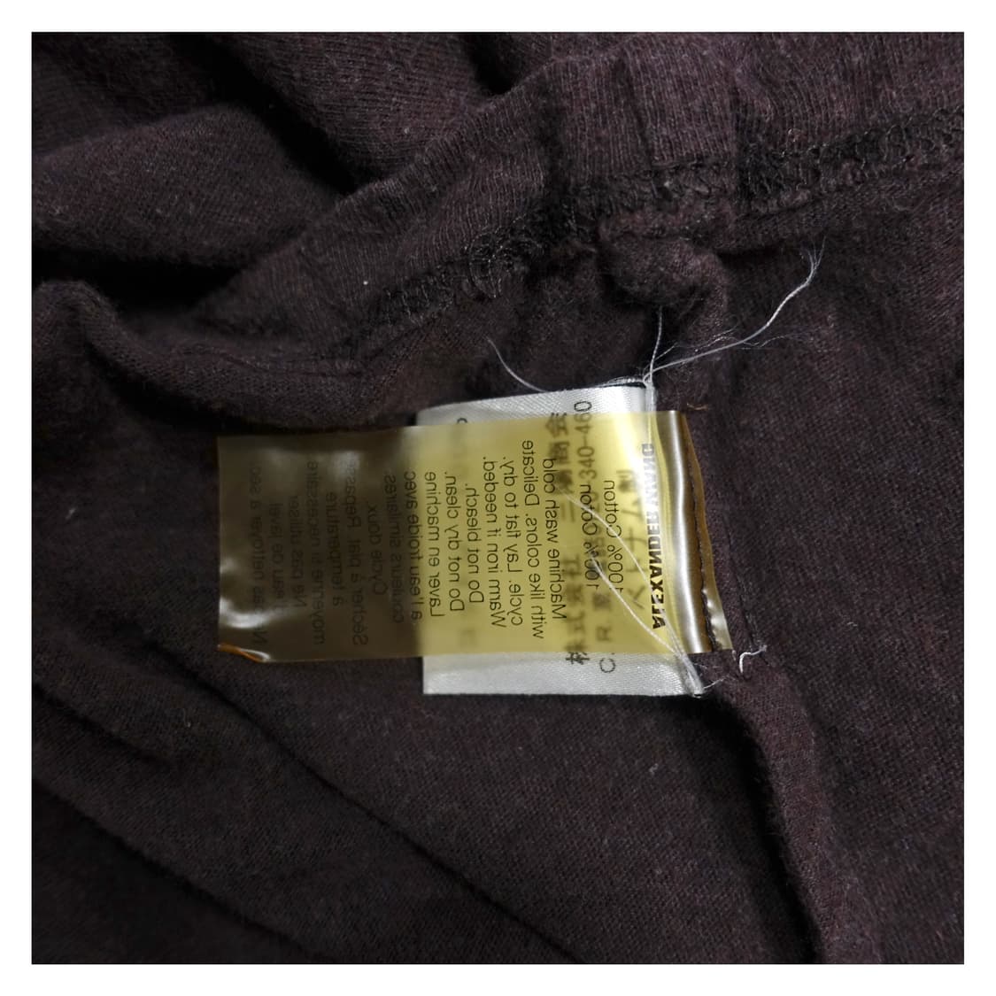 [S] ALEXANDERWANG 알렉산더왕 와인 레이어드 가먼트 롱슬리브 상품이미지9