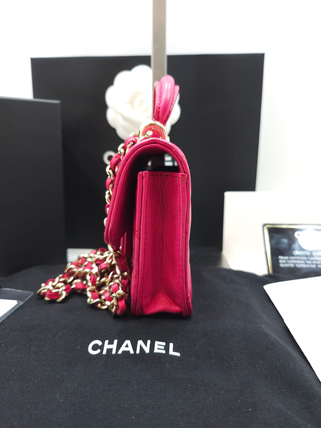 샤넬 클래식 탑핸들 플랩 코인퍼스 WOC 체인백 상품이미지4