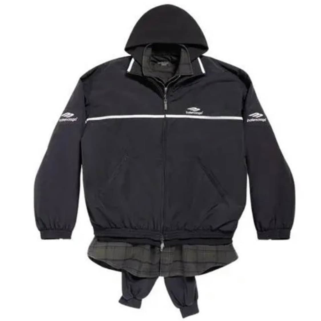 [S+급/3] 발렌시아가 3B 레어이드 트랙 바람막이 자켓 상품이미지8