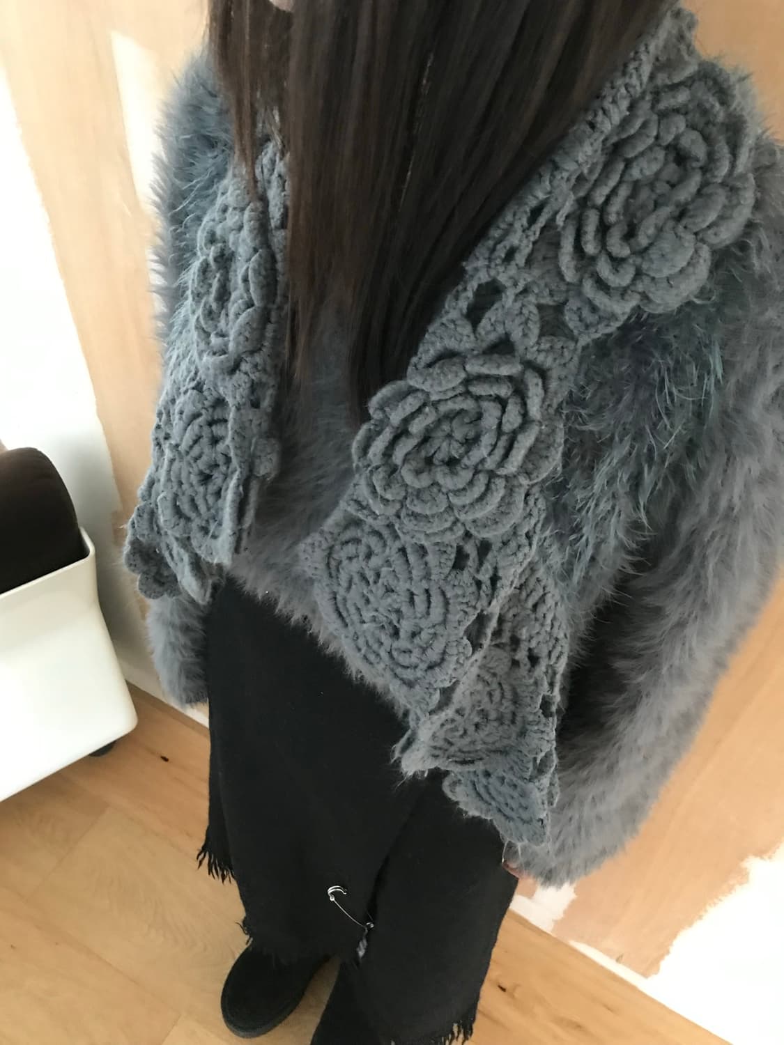  vintage flower crochet vest 상품이미지3