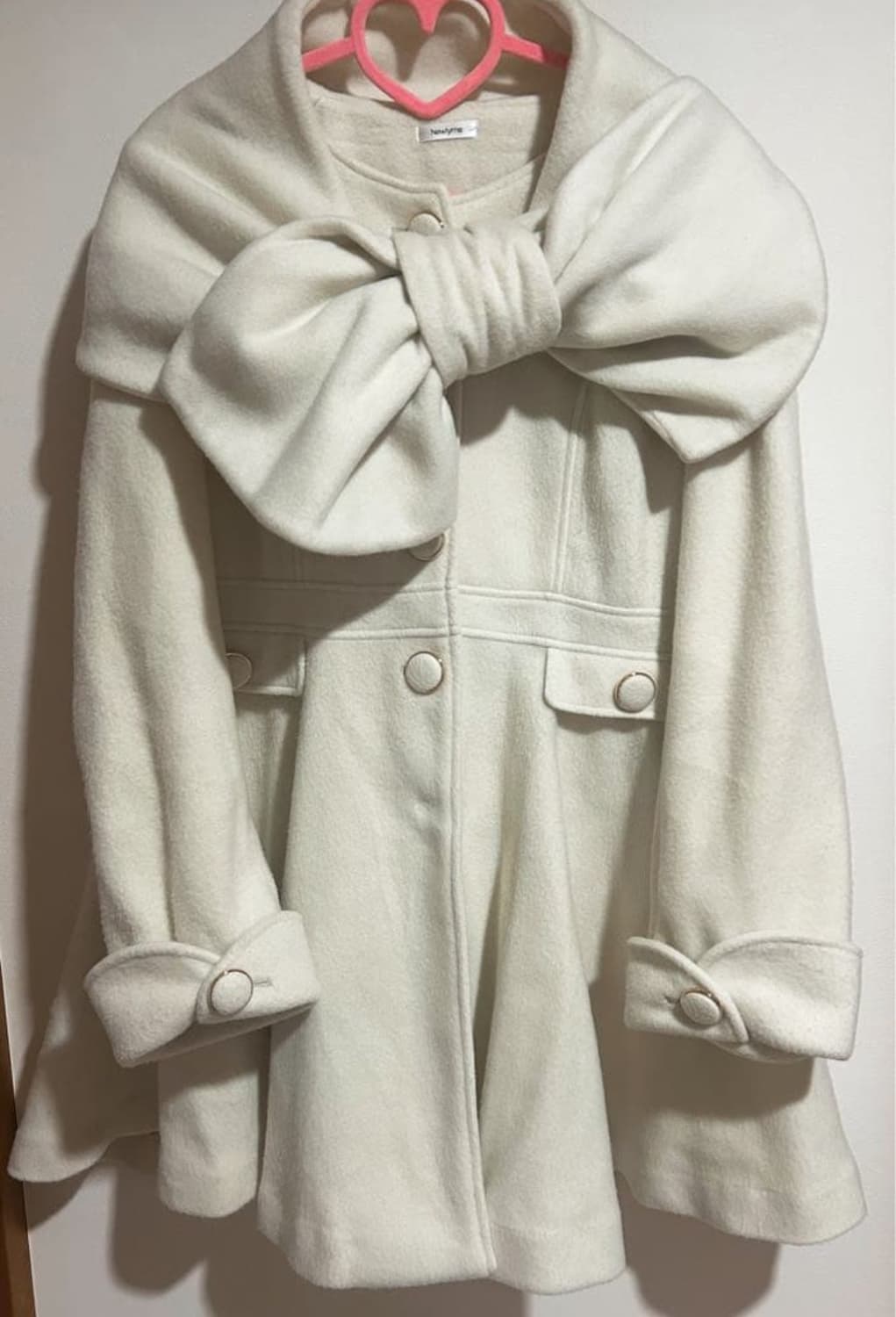 히메갸루 달천 리본 화이트 코트 리즈리사 상품이미지1