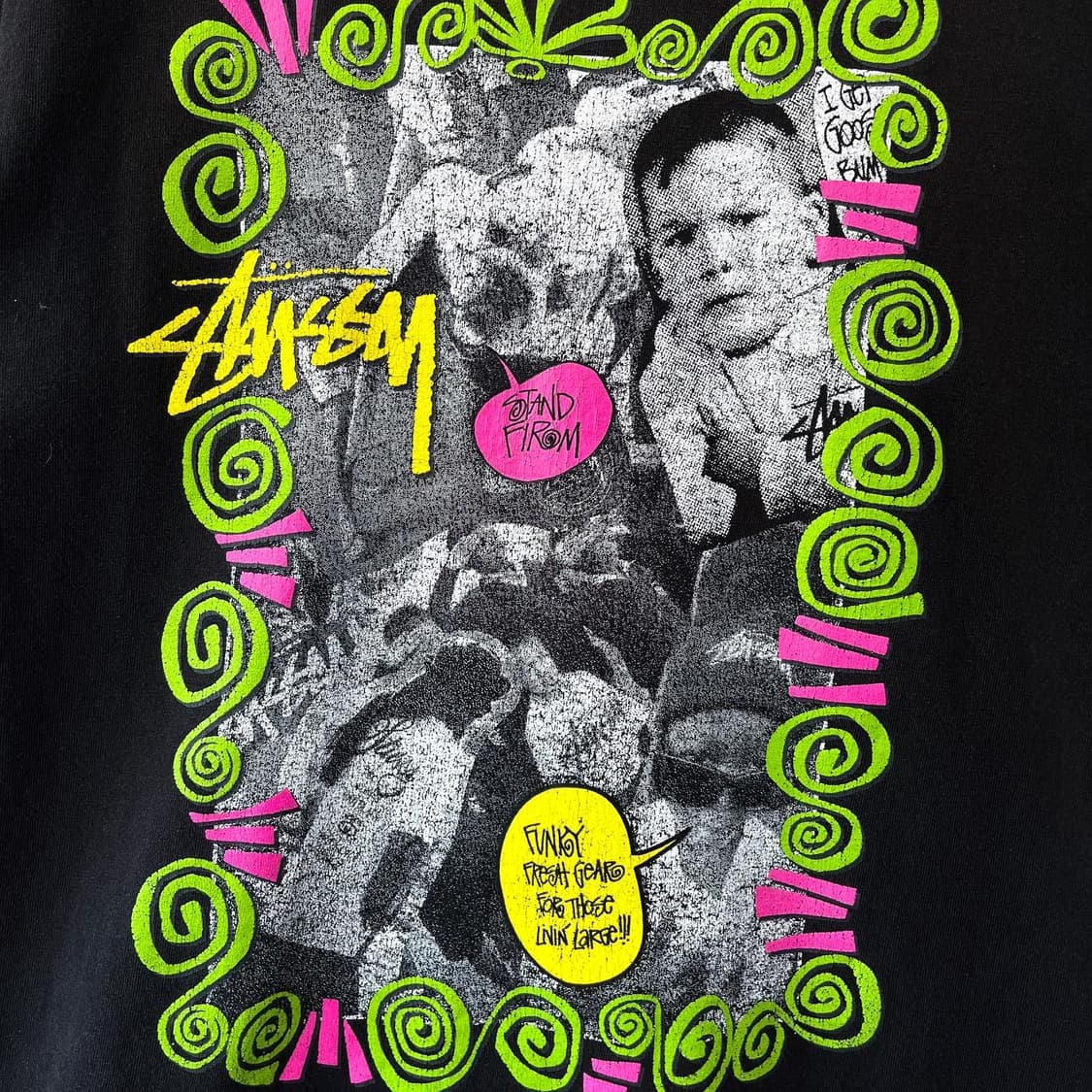 스투시 00's 펑키 프레쉬 기어 베이비 그래피티티셔츠 상품이미지5