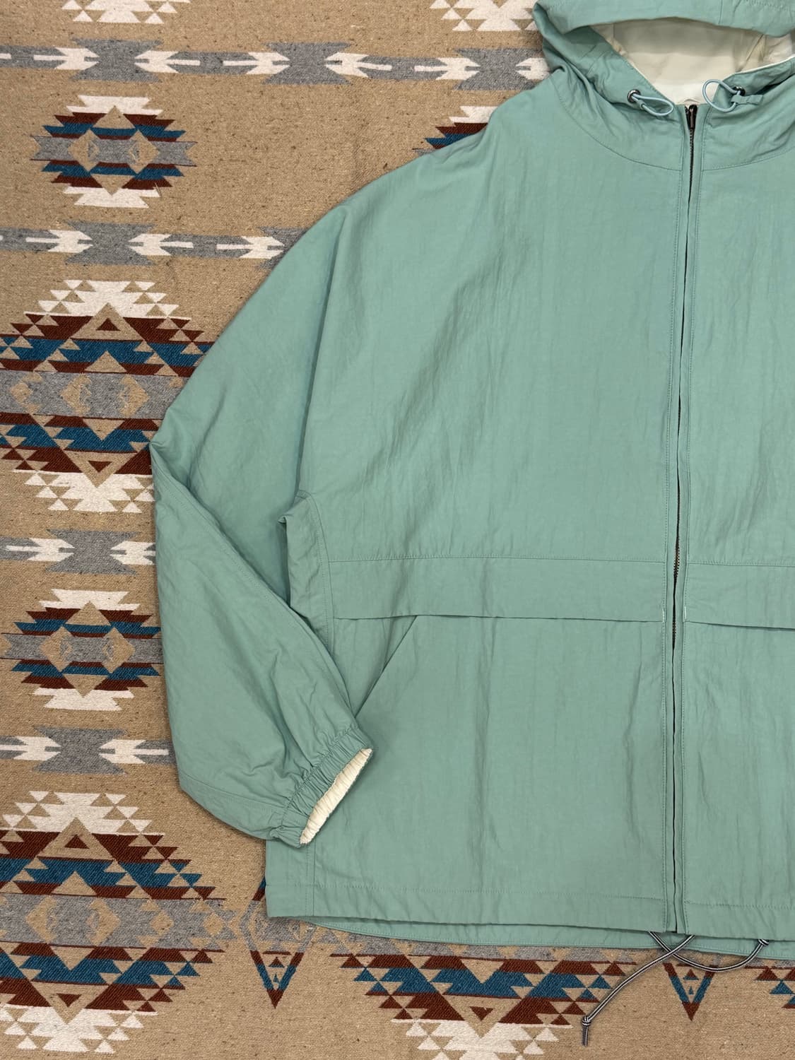 [XL] 나나미카 리버시블 후드 자켓 코랄 그린 상품이미지2