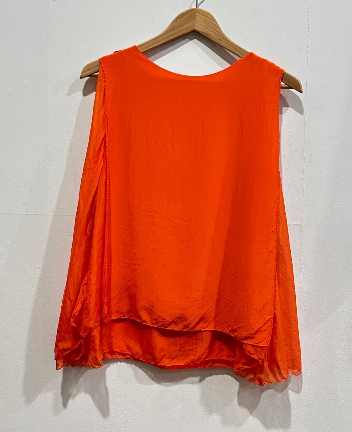 끌로에 See by Chloé 오렌지 실크 민소매 탑 40 정품 상품이미지1