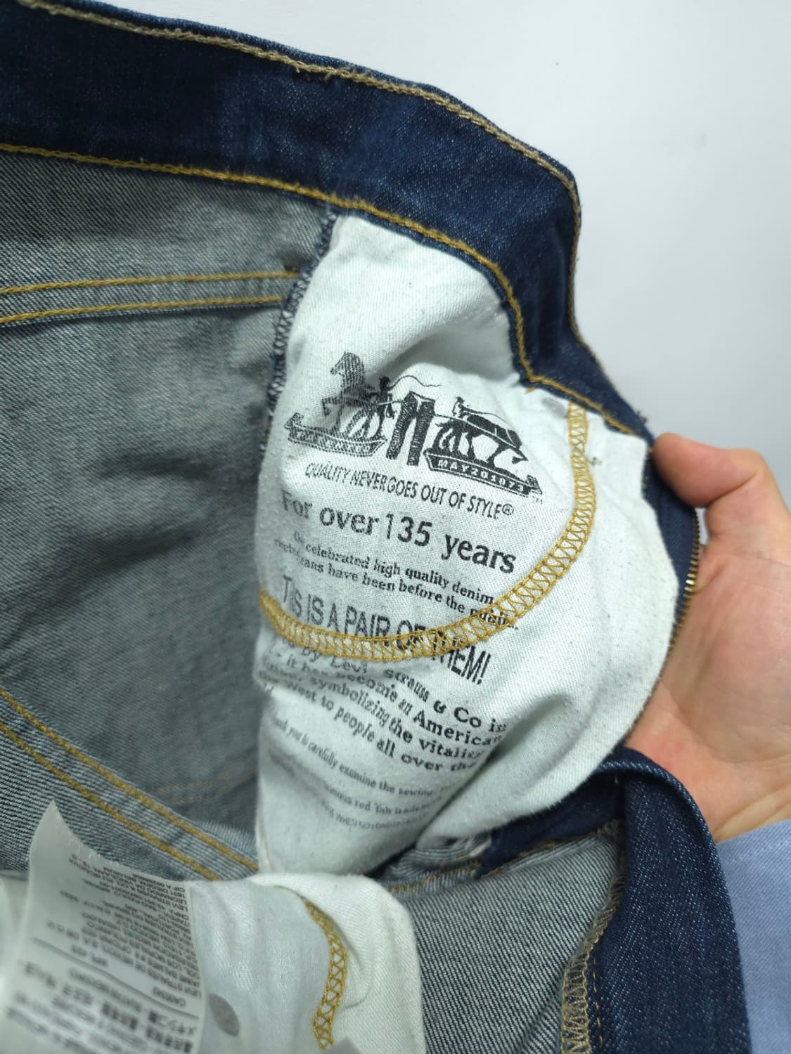 리바이스 513 슬림 스트레이트 진청 데님 팬츠 (30) 상품이미지9