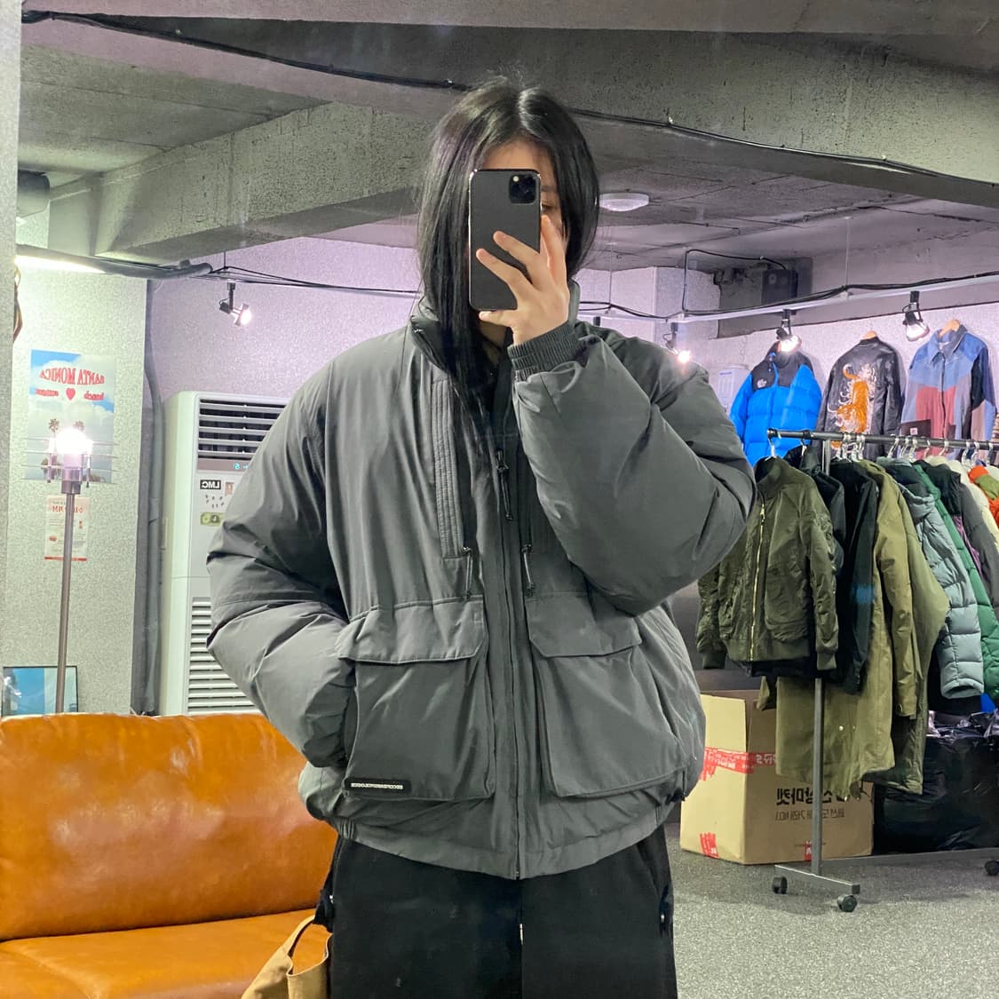 세컨모놀로그 덕다운 멀티포켓 패딩 B3456 상품이미지1