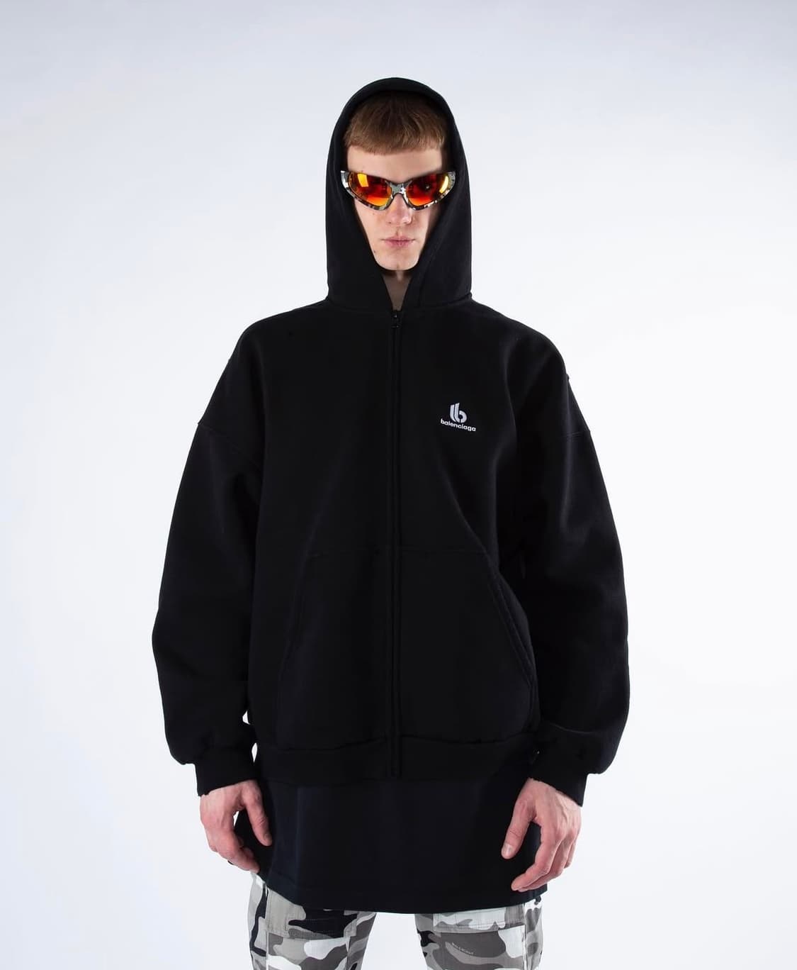 (3) 발렌시아가 틱톡 로고 후드 집업 블랙 상품이미지7