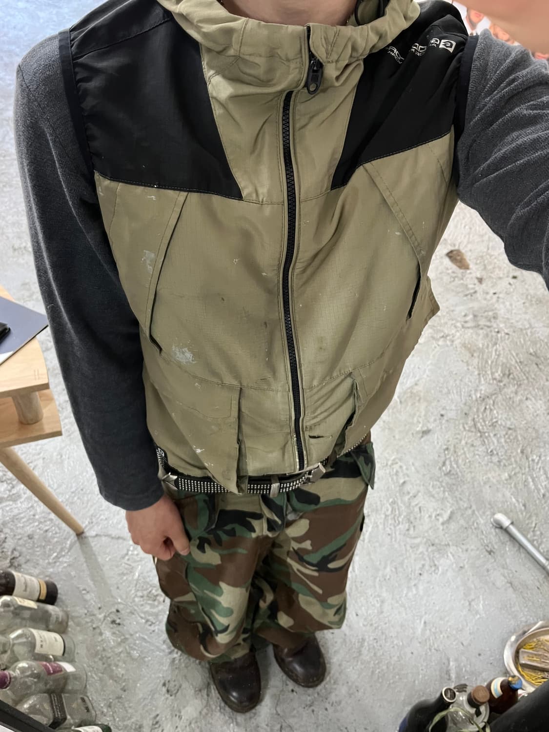 Gladiator hood vest zip up 상품이미지4