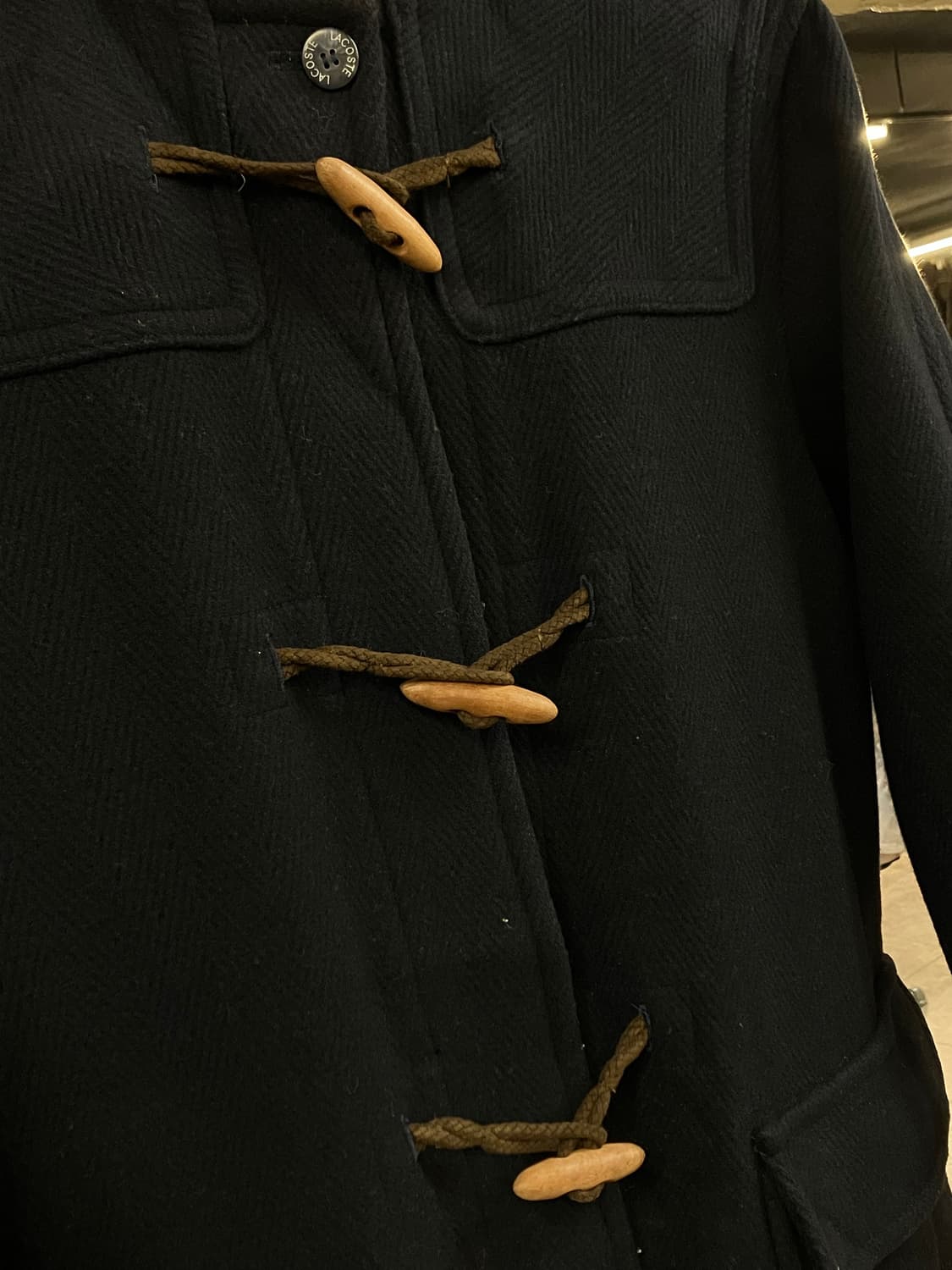 라코스테 후드 떡볶이 코트 블랙 #csz2724  상품이미지3