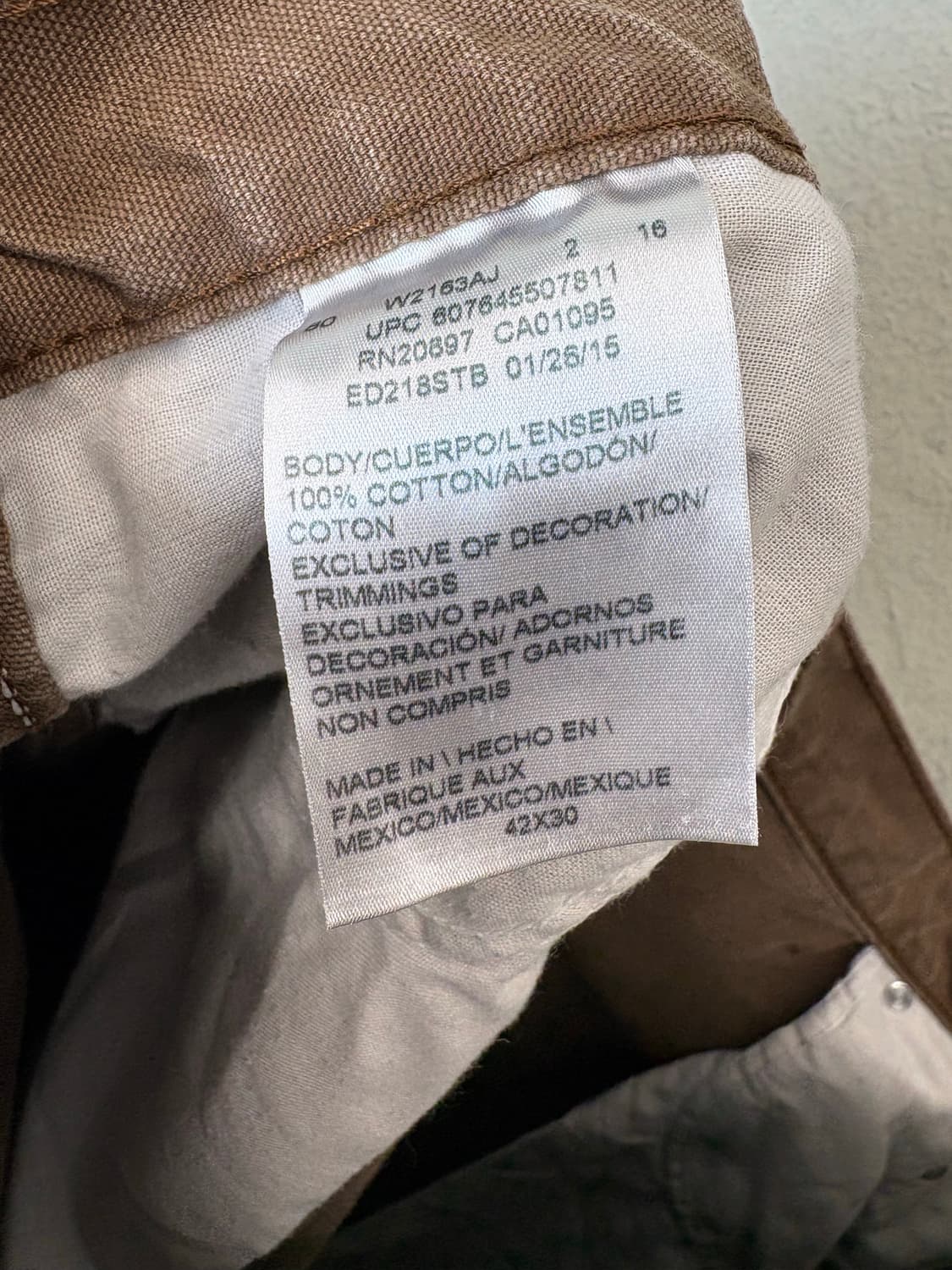 디키즈 구형 빈티지 카펜터 워크팬츠 브라운 상품이미지7