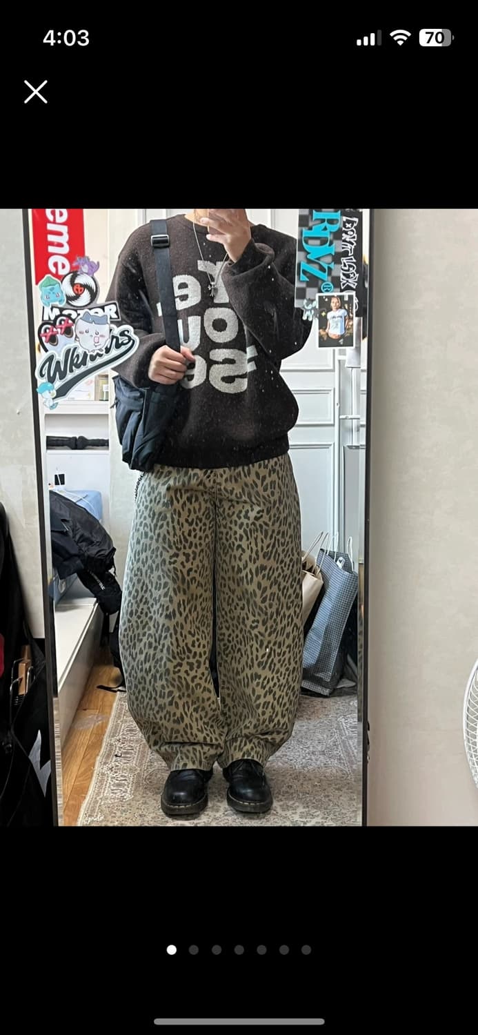 어썰트 레오파드 와이드 벌룬 팬츠 M 상품이미지1
