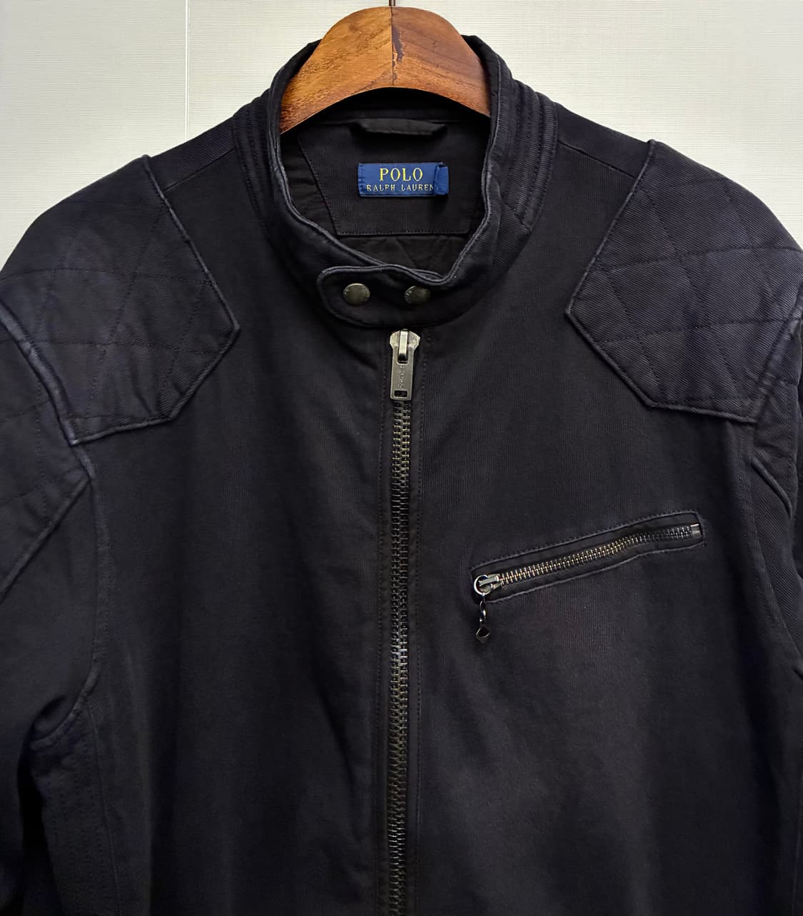 (L/103)POLO 폴로랄프로렌 코튼 싱글라이더 바이커 자켓 상품이미지4