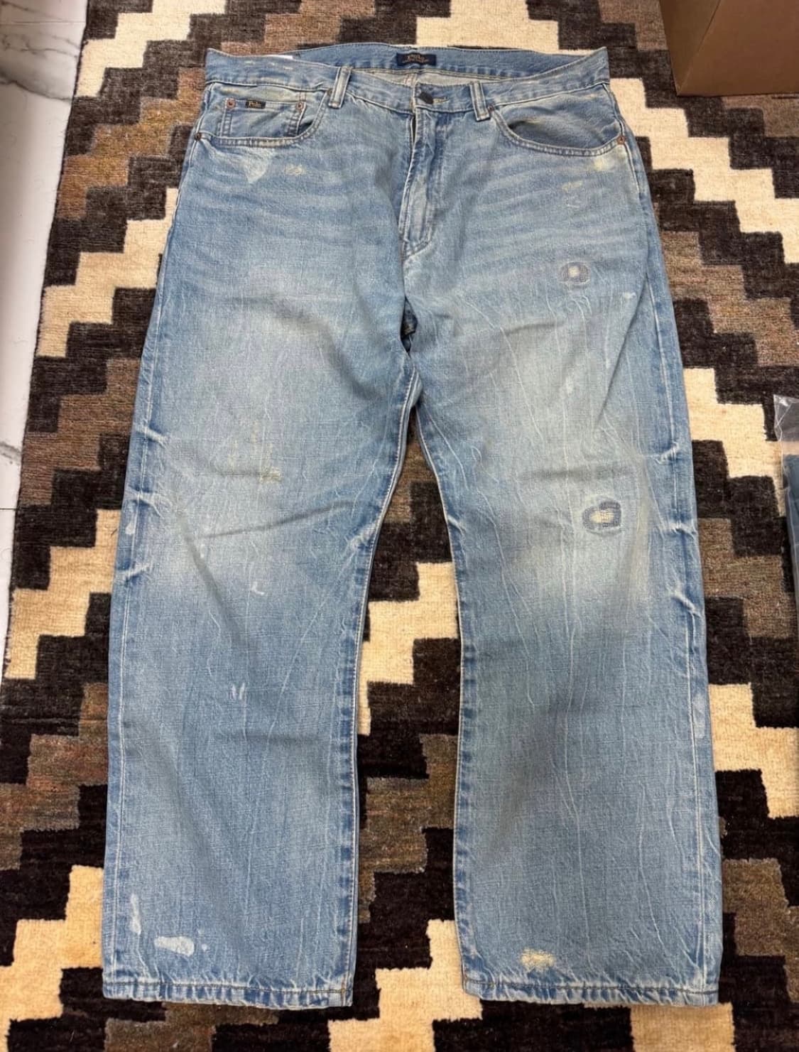 폴로 랄프로렌 디스트레스드 리페어 데님 34/30 상품이미지1