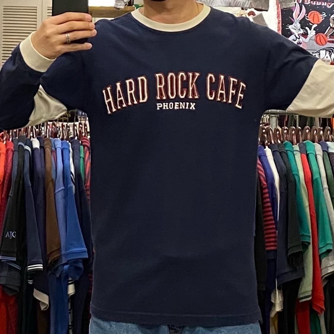 레어 90s USA 정품 하드락카페 피닉스 긴팔티 상품이미지3