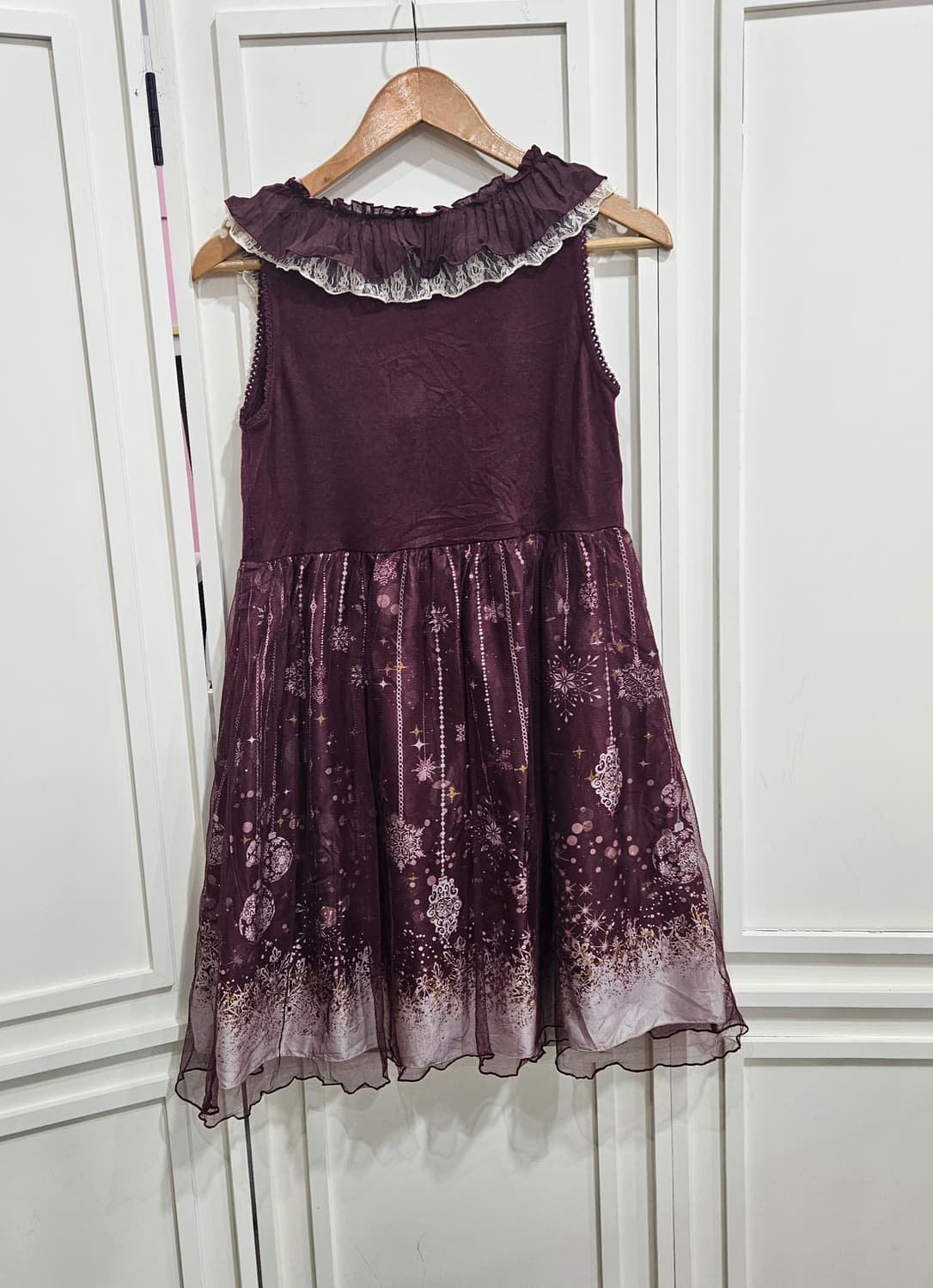 엑시즈팜(axes femme) 별빛 프린트 프릴 원피스 상품이미지5