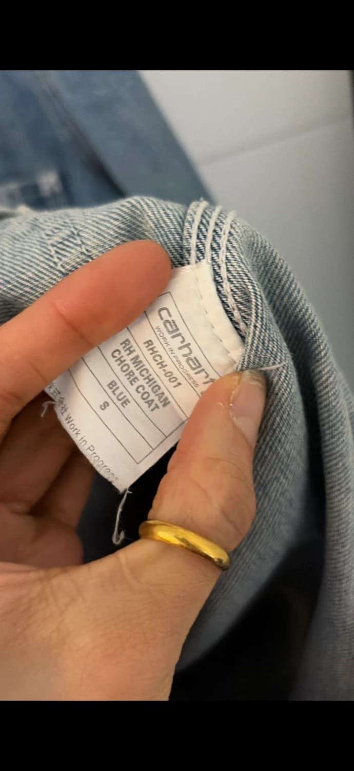 칼하트 WIP 초어 데님 자켓 95-100 정품 상품이미지3