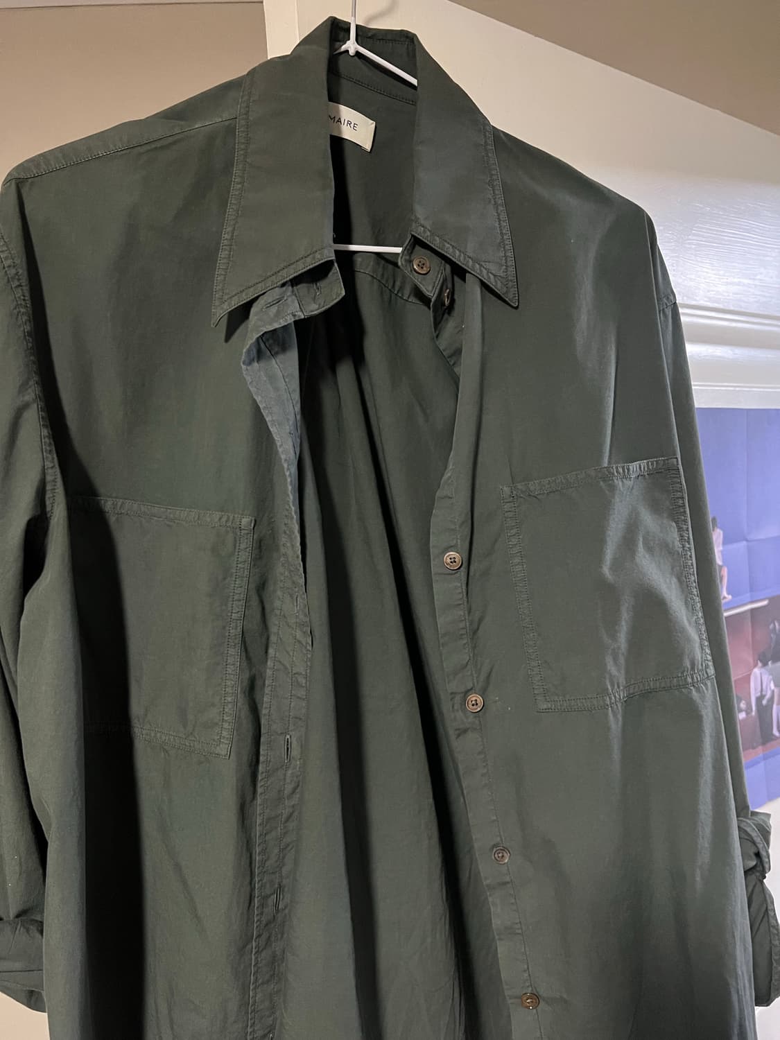 르메르 포레스트 그린 레귤러 셔츠 상품이미지1