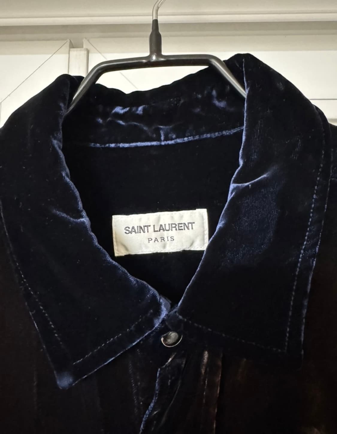 2019 생로랑 블리치드 벨벳 쳐츠 L 상품이미지3