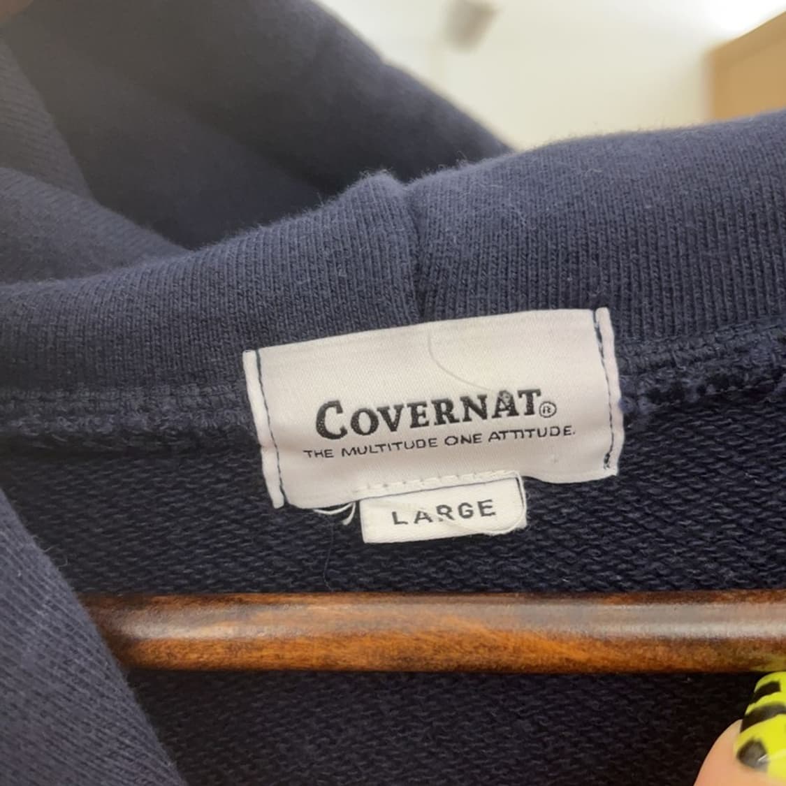 커버낫 올드스쿨 빈티지 캐주얼 스펠로고 후드티 L C07518 상품이미지5