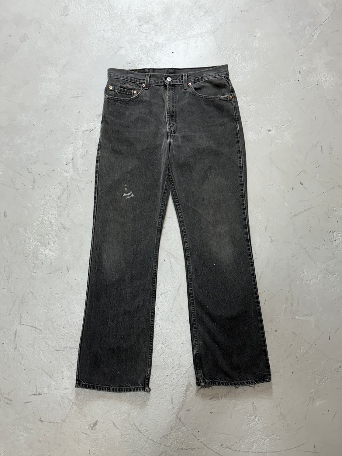 90's 리바이스 517 블랙 부츠컷 플레어진 상품이미지1
