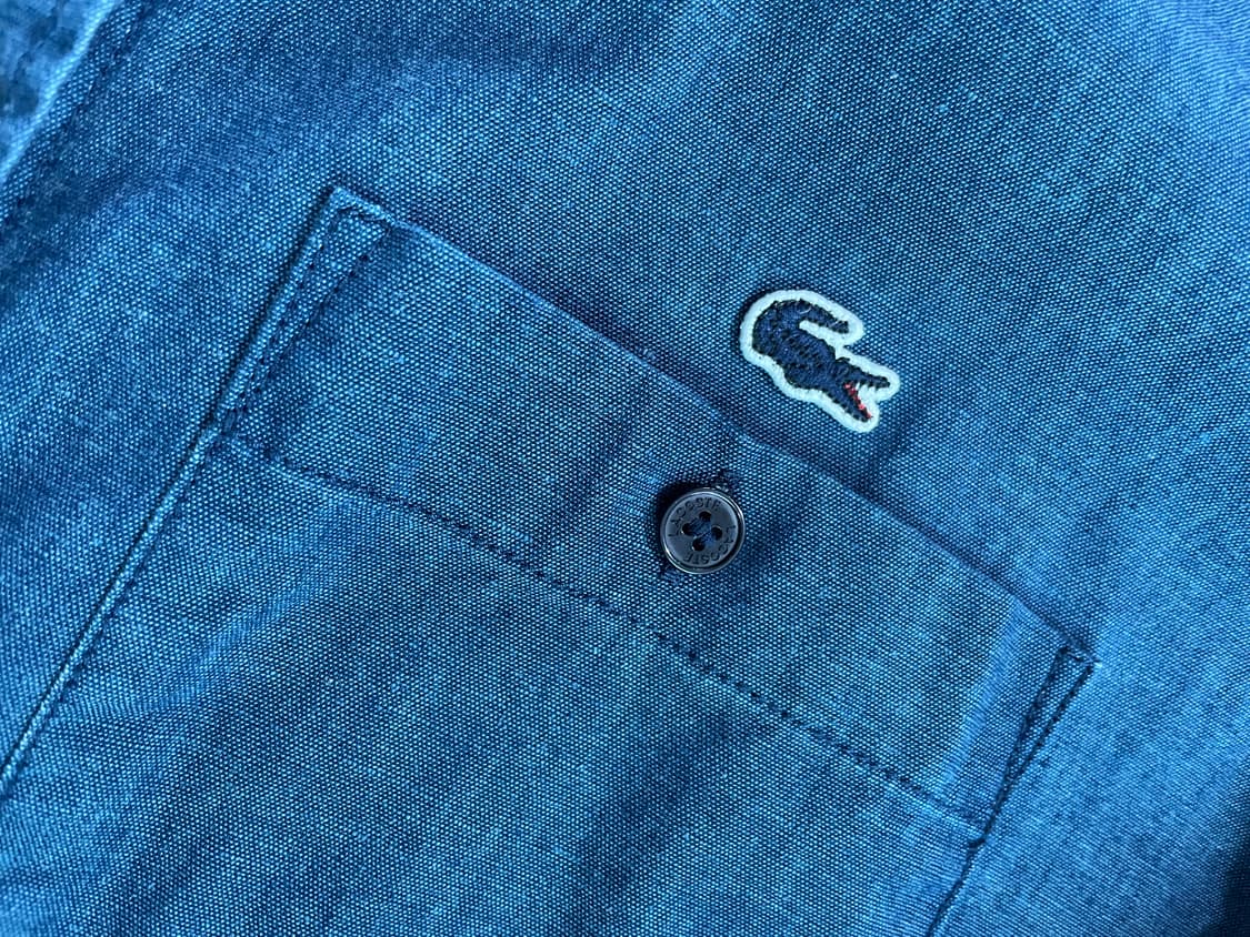 라코스테 네이비 반집업 반팔티 데님 청 원피스 38 상품이미지10