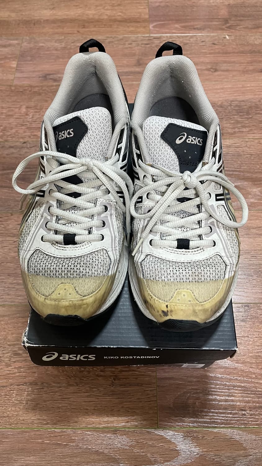 키코 아식스 젤버즈 1 그레이 260사이즈 판매합니다. 상품이미지7