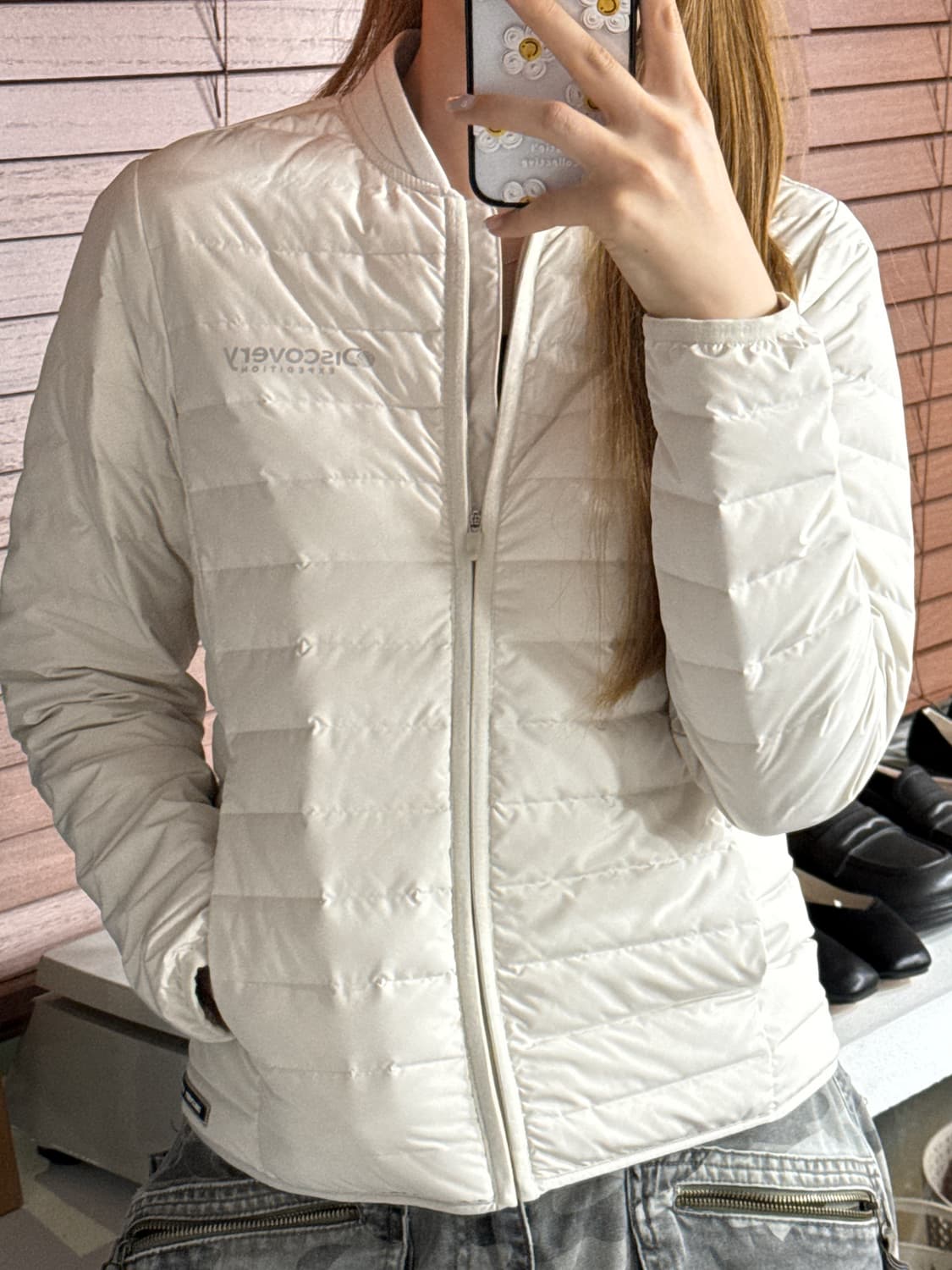 디스커버리 경량패딩 상품이미지1