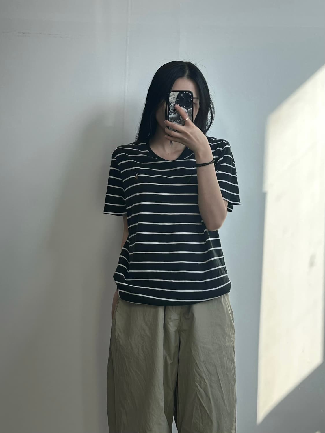 폴로 랄프로렌 스트라이프 반팔 티셔츠 상품이미지1