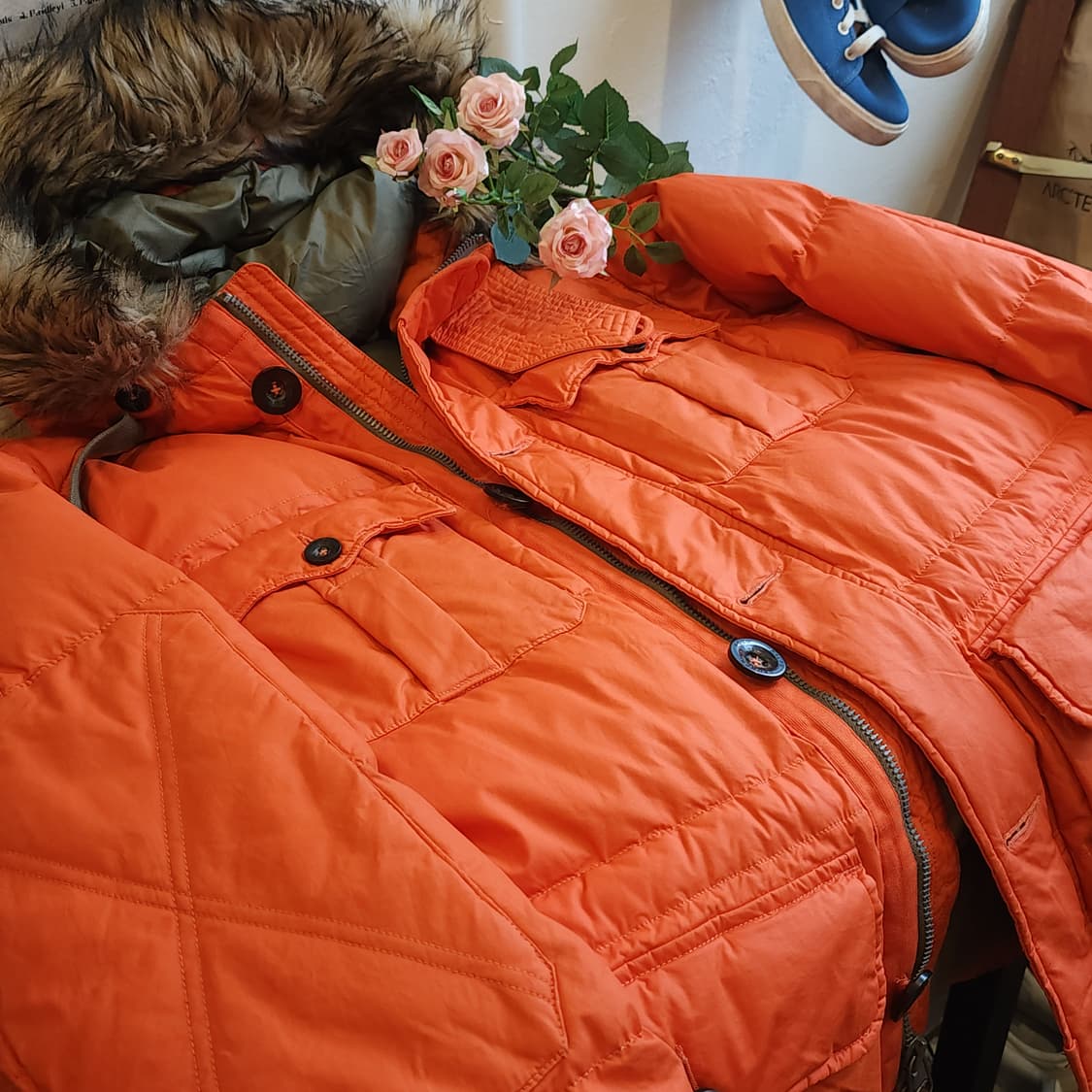 폴로 랄프로렌 오렌지 히말라야 익스페디션 마운틴 다운 파카 M 상품이미지7