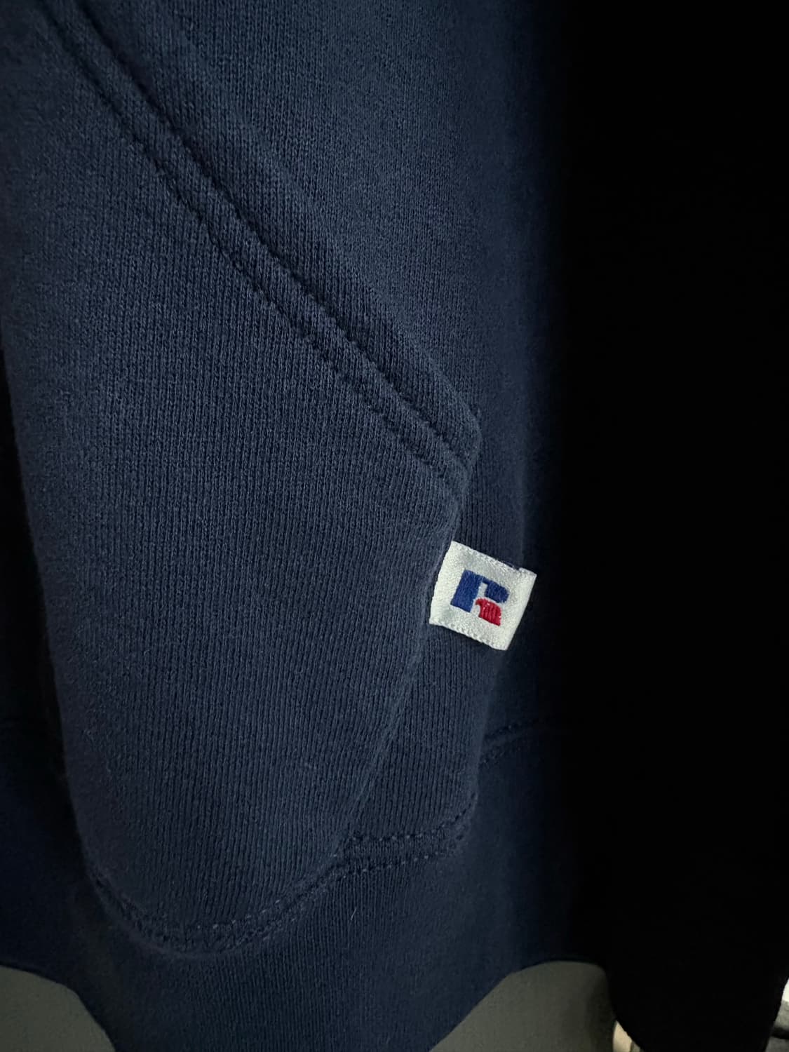 (L) 90s 러셀 USA 후드 네이비 상품이미지4