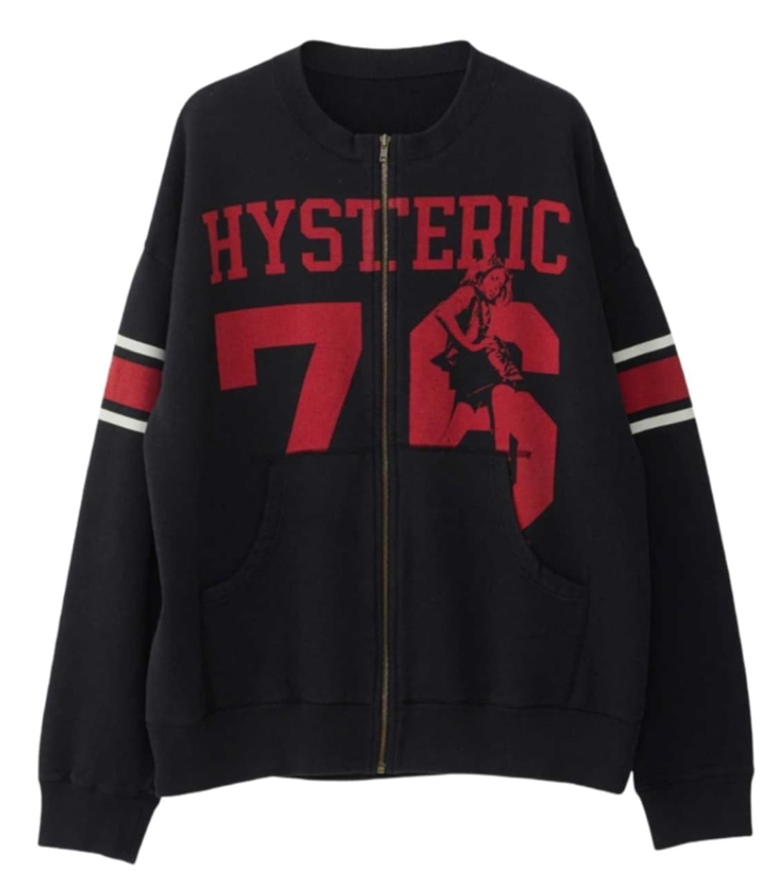(새상품) 히스테릭 글래머 히스테릭 76 오버사이즈 점퍼 블랙 상품이미지1