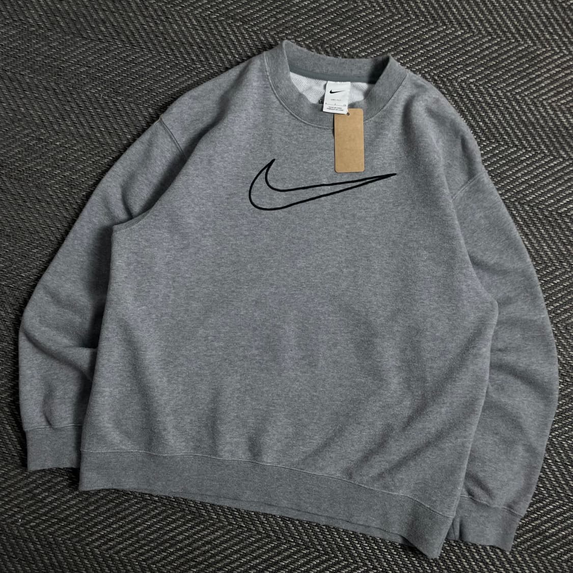 나이키 빅스우시 로고 그레이 스웻 맨투맨y 4454 상품이미지1