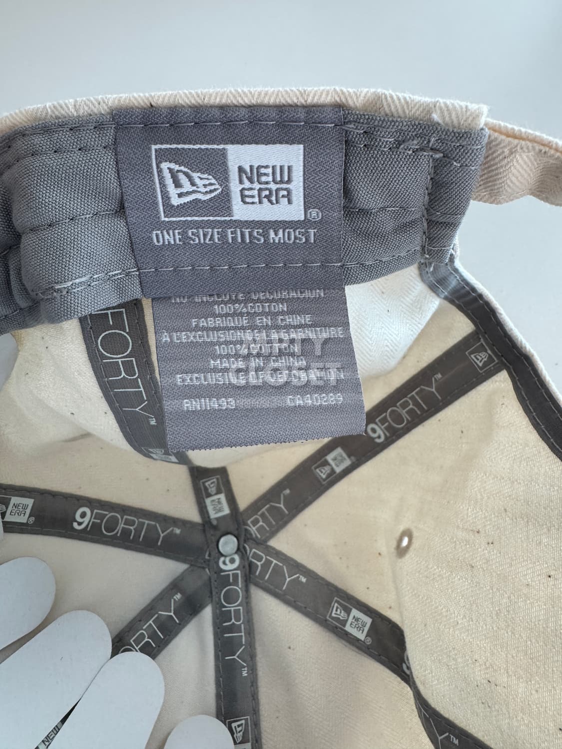 뉴에라 뉴욕양키즈 9Forty 언컨스트럭쳐드 헤링본 볼캡 상품이미지5