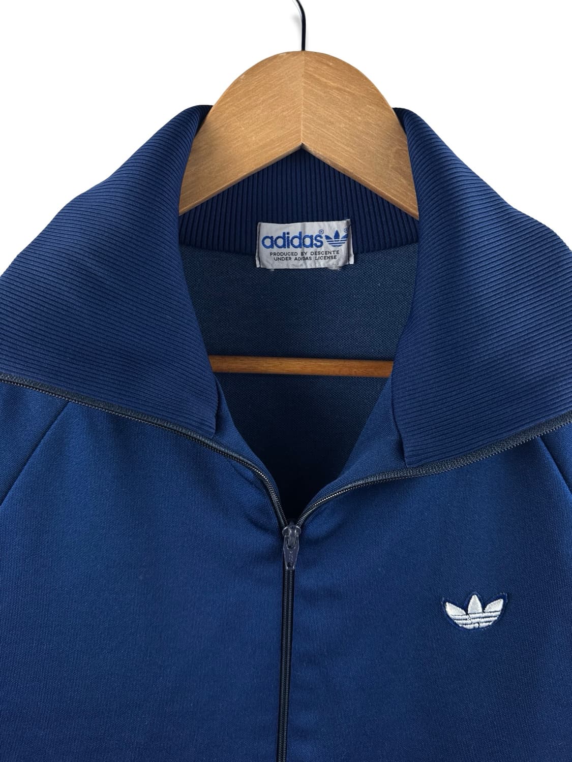 70S 아디다스 데상트 올드스쿨 트레포일 네이비 트랙탑져지 2446 상품이미지3