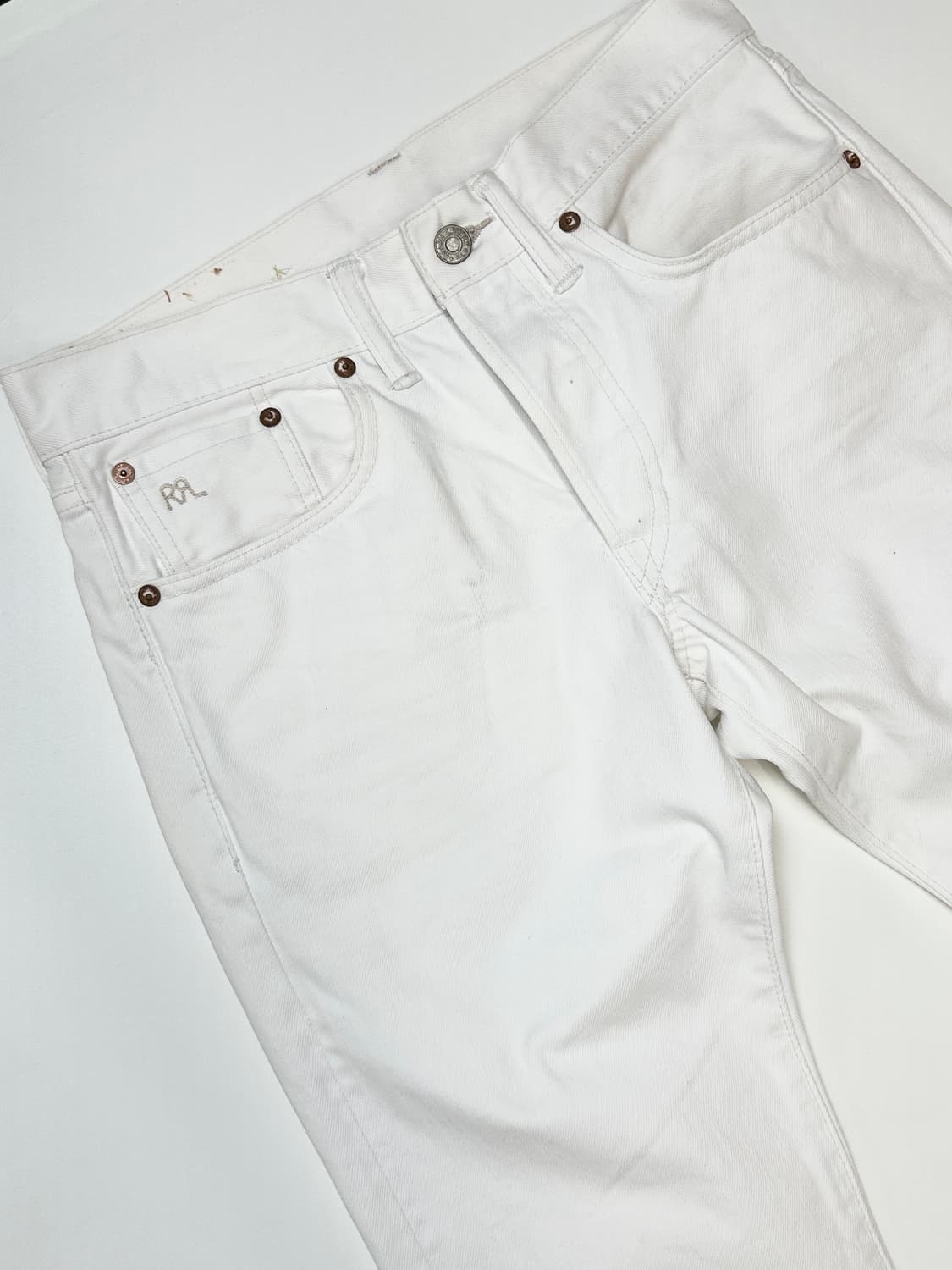 더블알엘 스트레이트 화이트 데님 29x30 상품이미지1