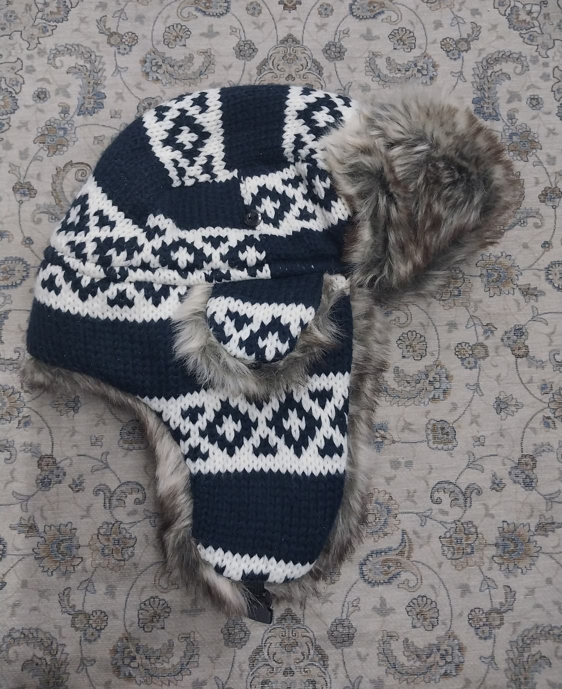 빈티지 노르딕 패턴 트루퍼햇 상품이미지2