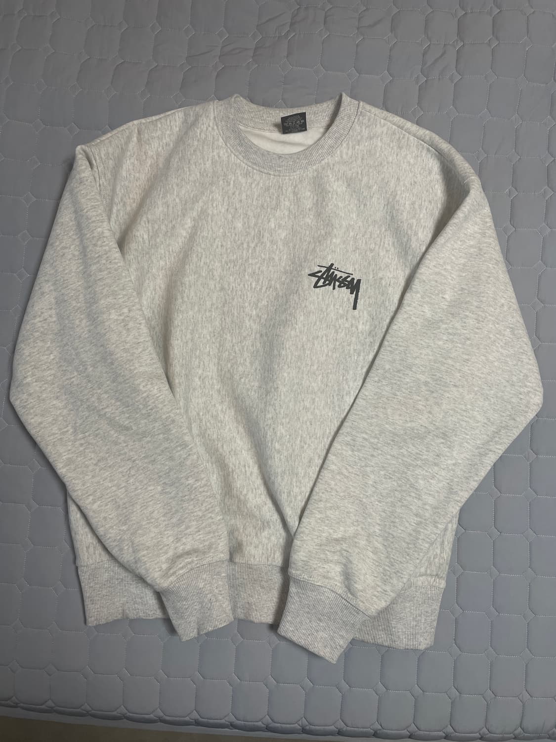 스투시 클래식 닷 크루넥 애쉬 헤더 상품이미지2