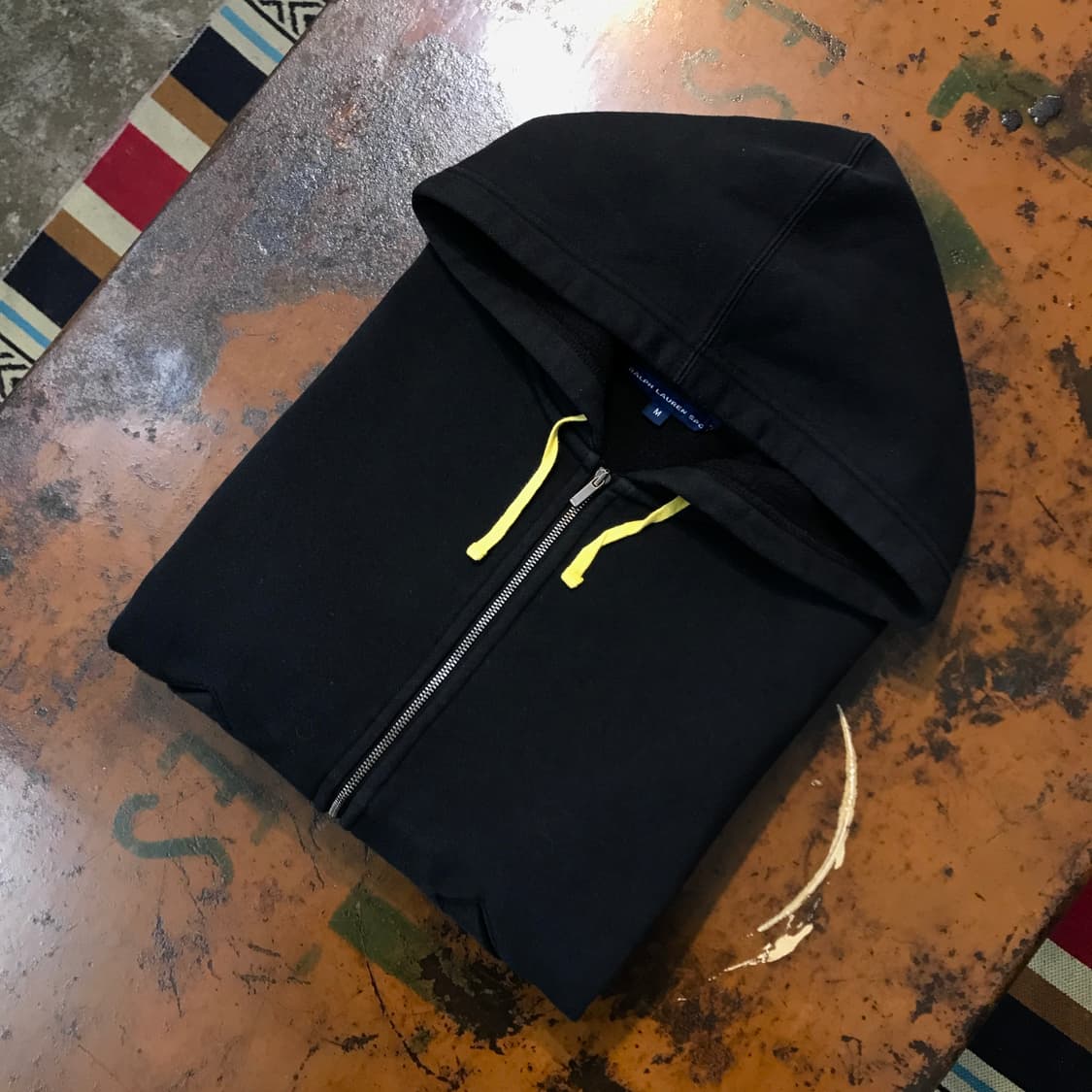 폴로랄프로렌 블랙 기모 숏 후드집업 여성 44 55 사이즈 상품이미지1