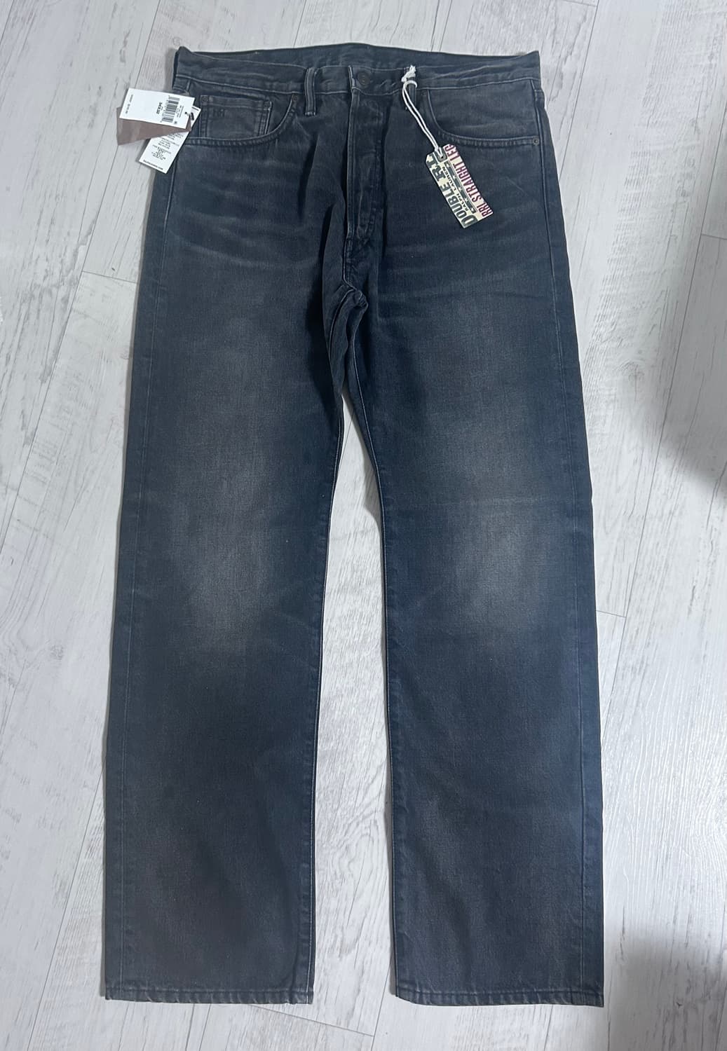 RRL 더블알엘 스트레이트 블랙 더스티 워시 데님 34 32 새상품 상품이미지1