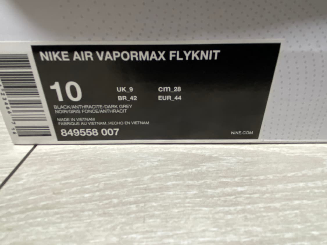 [280] NIKE AIR VAPORMAX FLYKNIT 새상품 상품이미지3