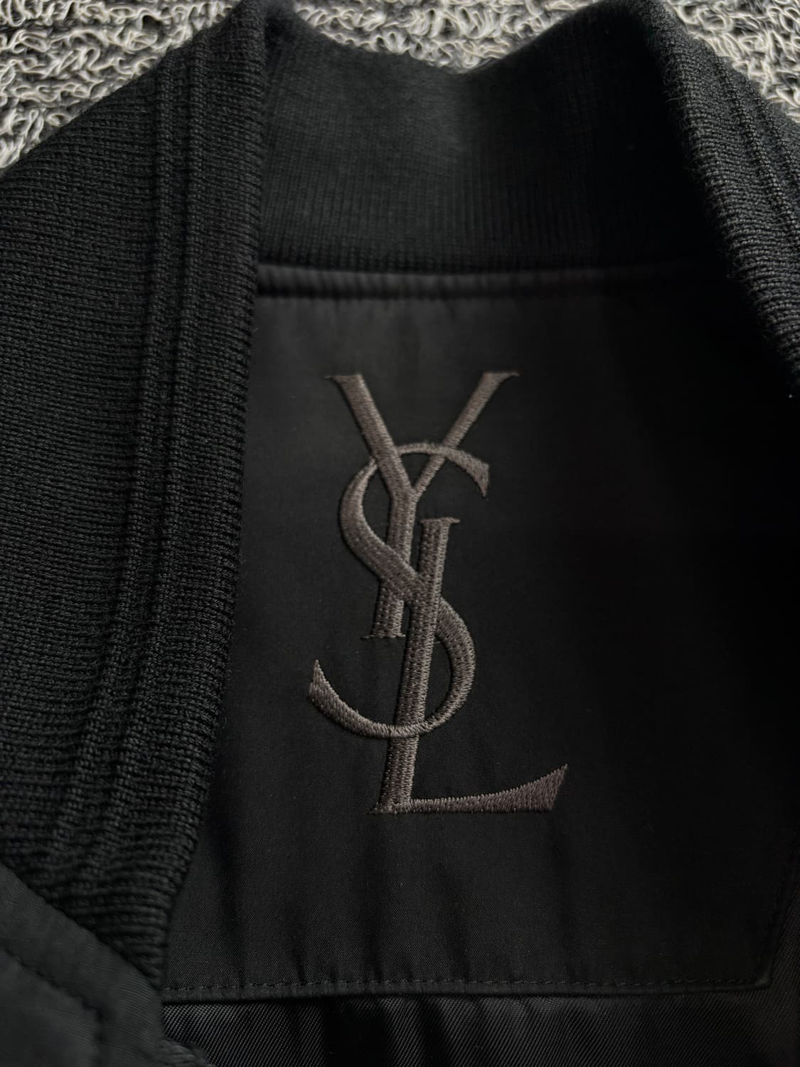90s YSL 입생로랑 빅로고 블루종 자켓 3059 상품이미지3