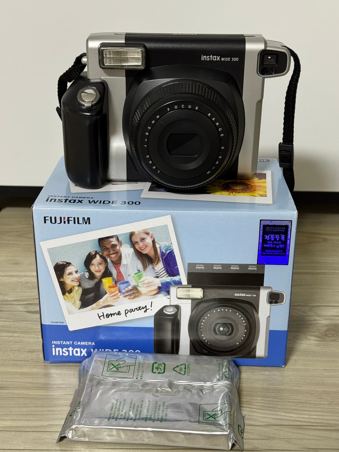 인스탁스 와이드 300 블랙 초양품 풀박스 상품이미지2