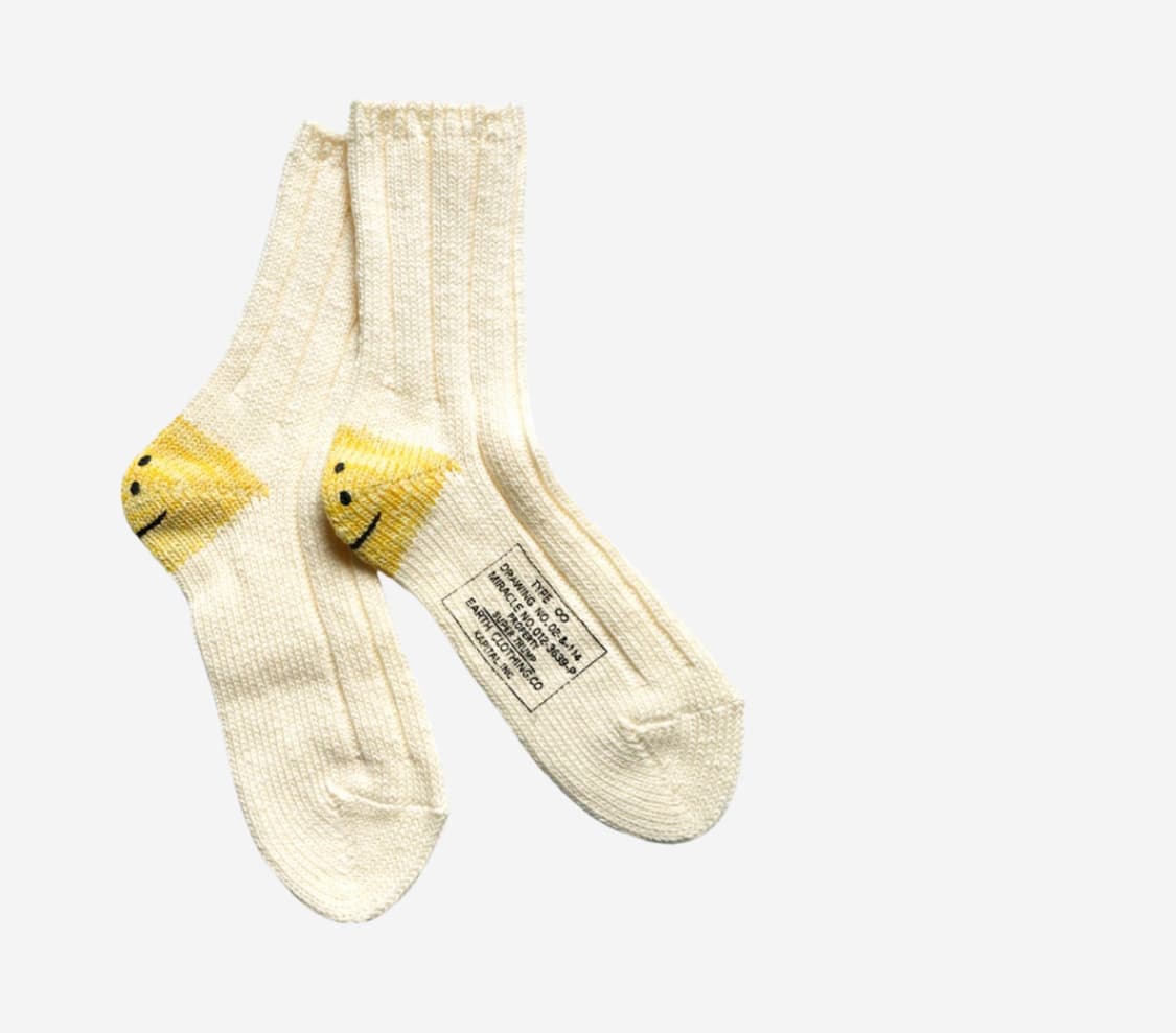 캐피탈 56 피스 MA-1 레인보우 해피 힐 삭스 화이트 상품이미지1