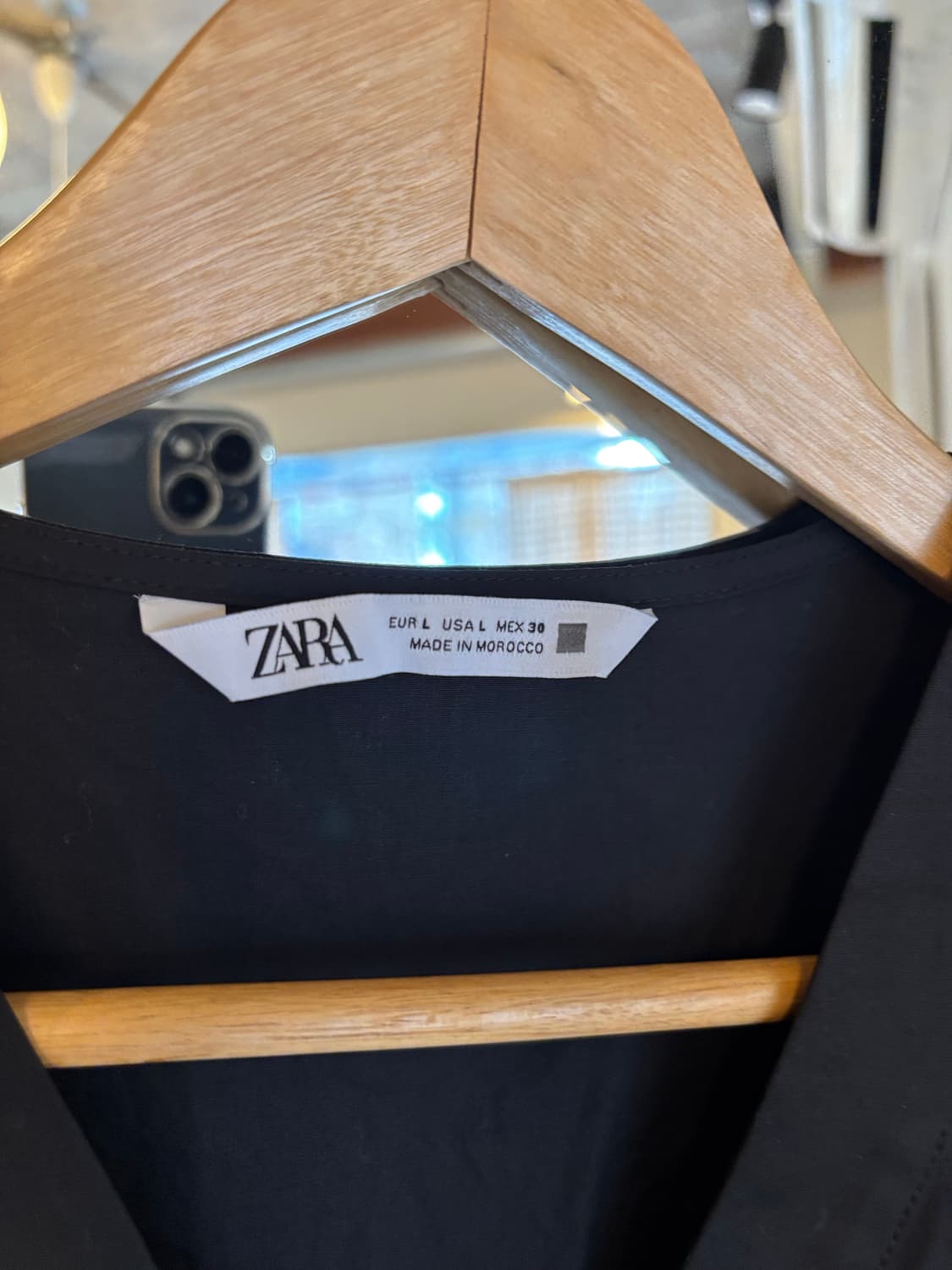 자라 ZARA 블랙 오버핏셔츠 상품이미지4