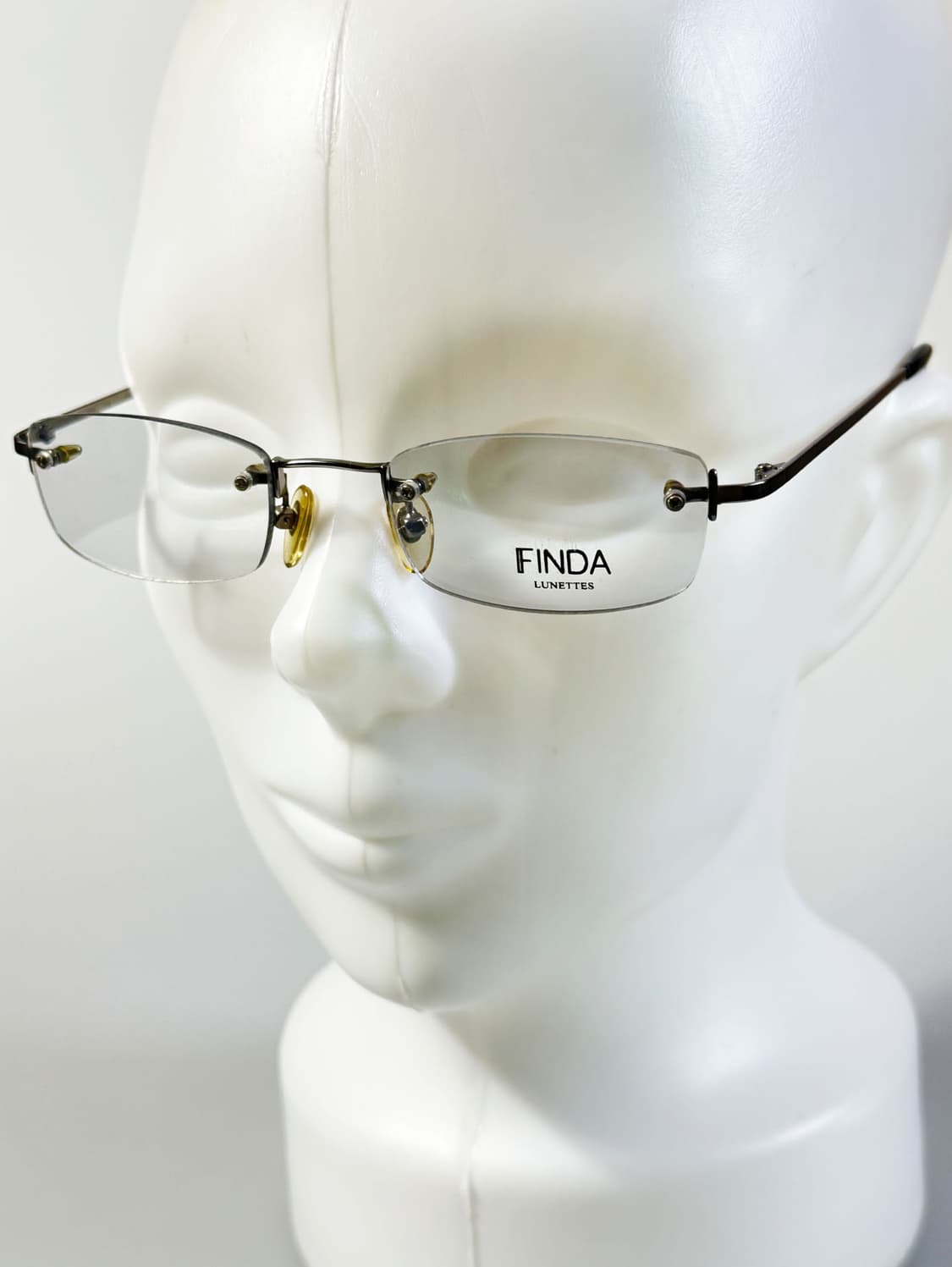 FINDA 무테 스퀘어 메탈 프레임 빈티지 안경 상품이미지8