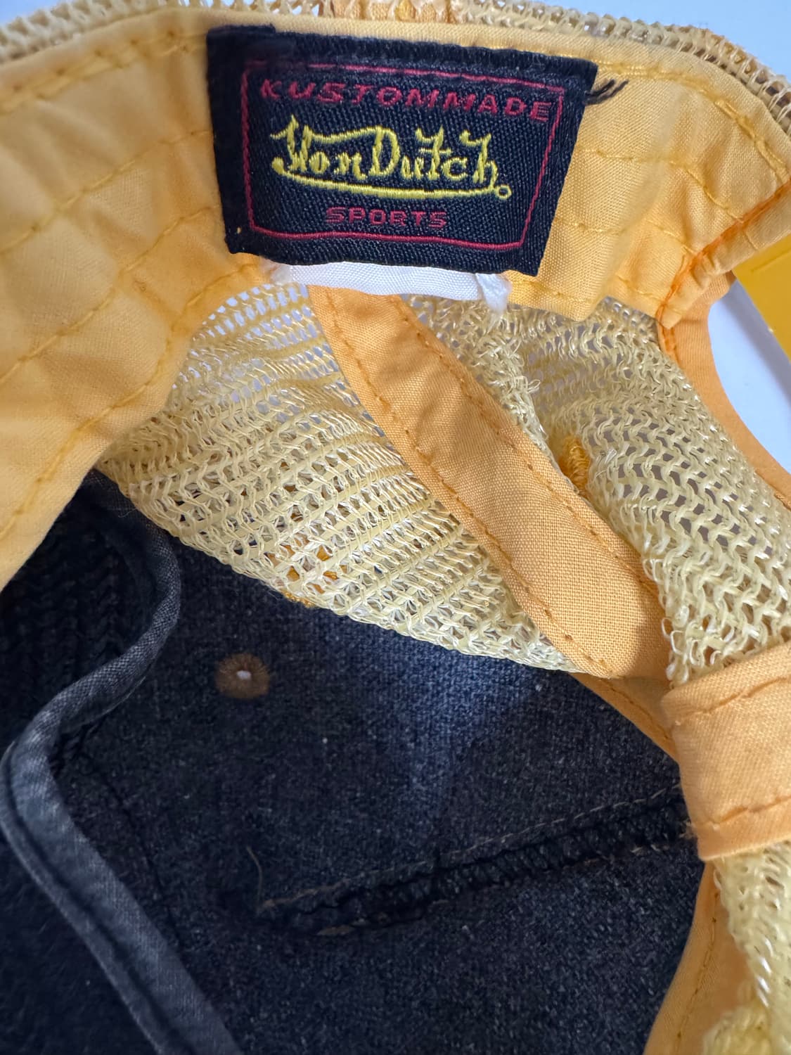 Y2K 본더치 레더 매쉬 캡 상품이미지5